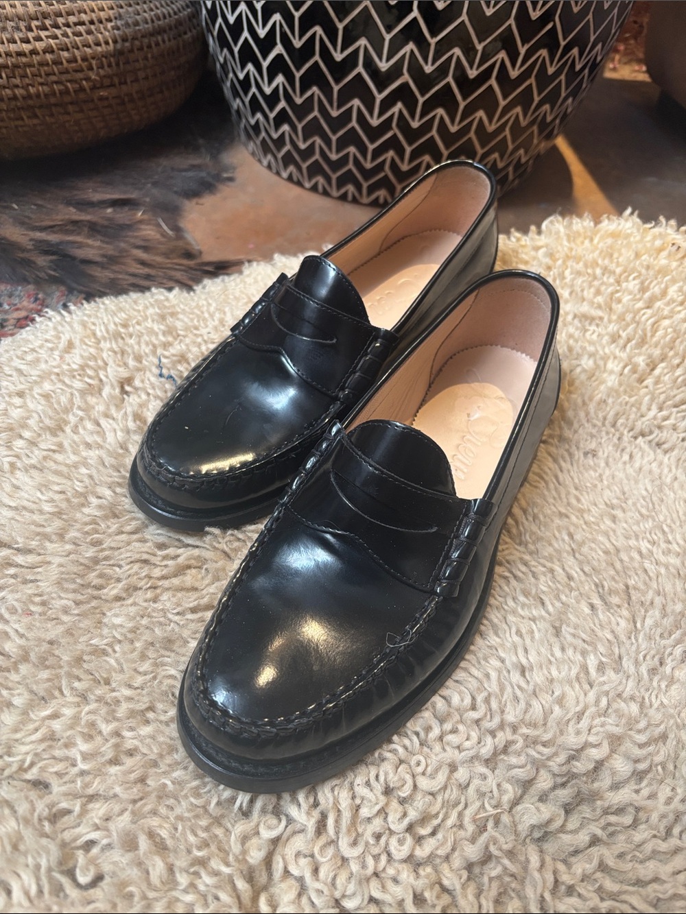 J Crew Black Penny Loafers - Women’s size 9